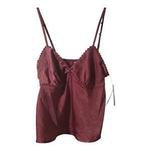 NWT No Boundaries Burgundy Chemise